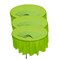 Bulk 12 Pc. Lime Green Round Disposable Plastic Tablecloths 6 Ft. 10"